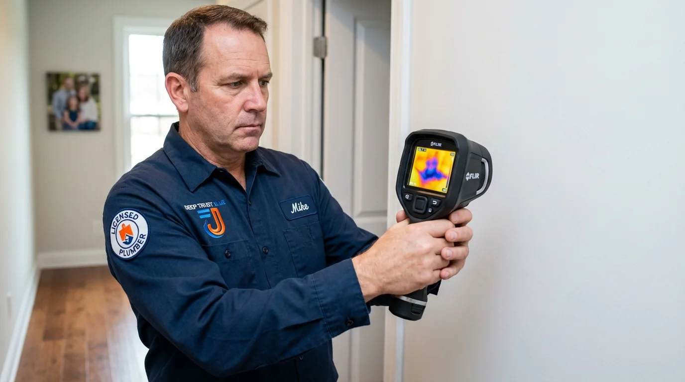 Thermal imaging leak detection by Johns Plumbing LLC in Artesia